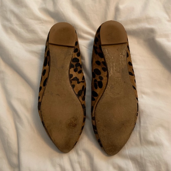 J. Crew Calf Hair Leopard Flats - Picture 2 of 8